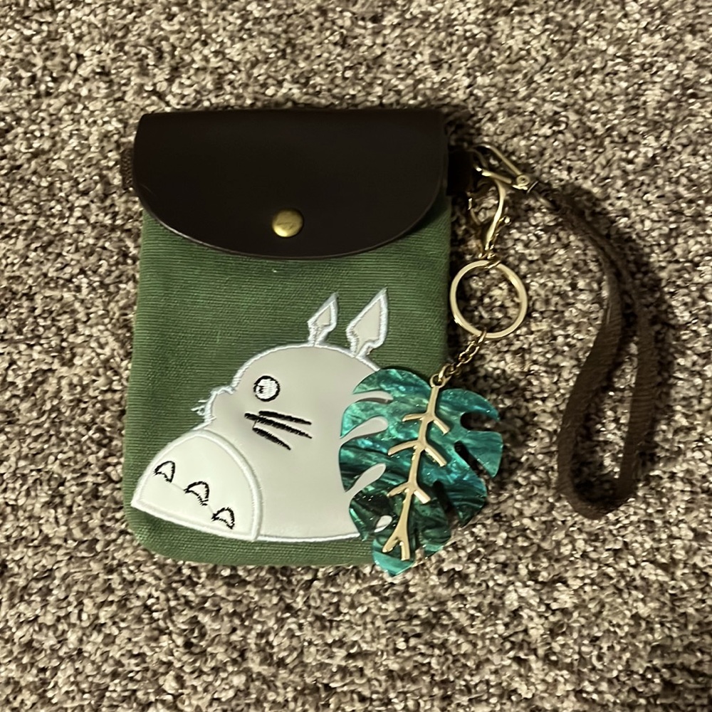 totoro bag with keychain